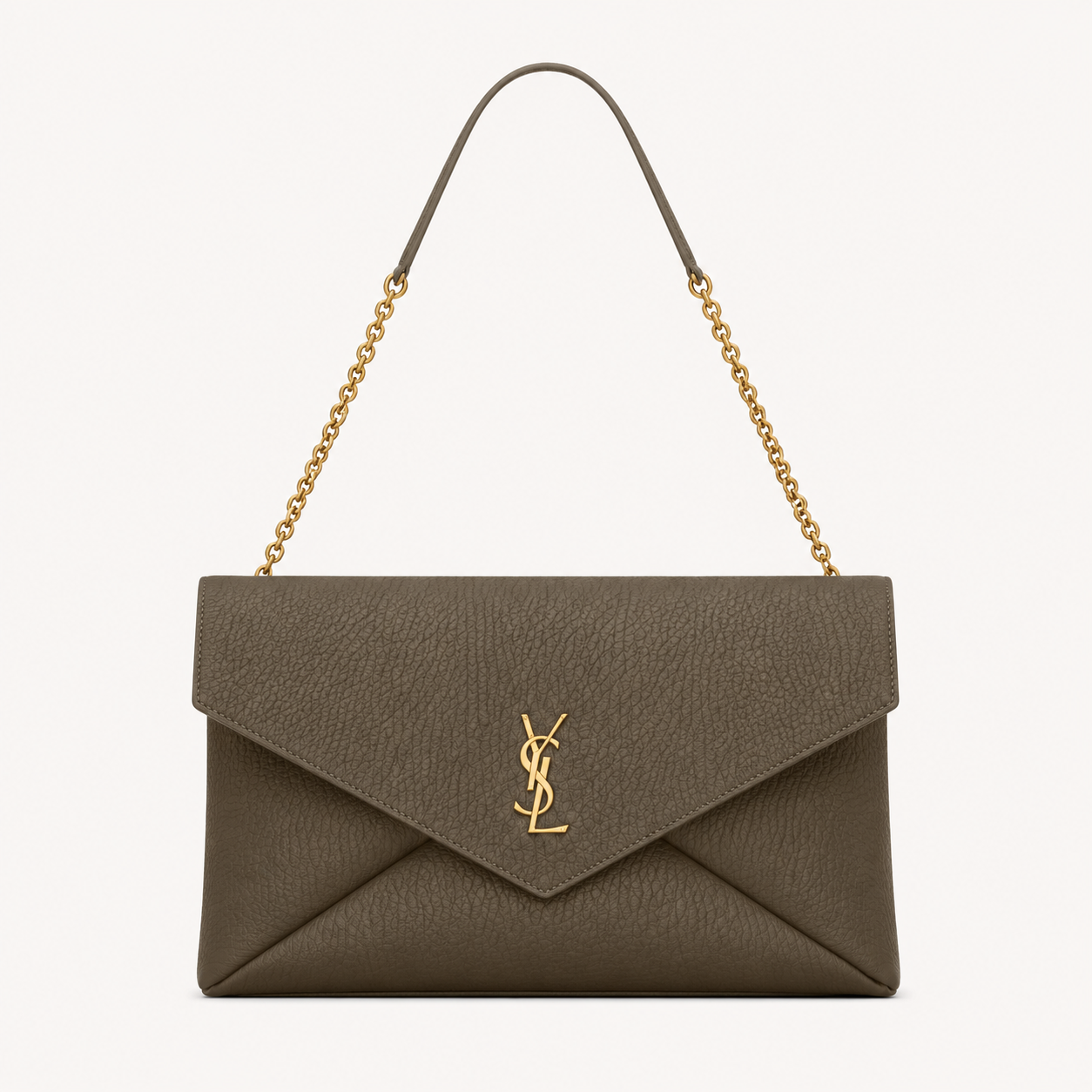 Cassandre Large Pochette à Chaîne en Cuir d'Agneau