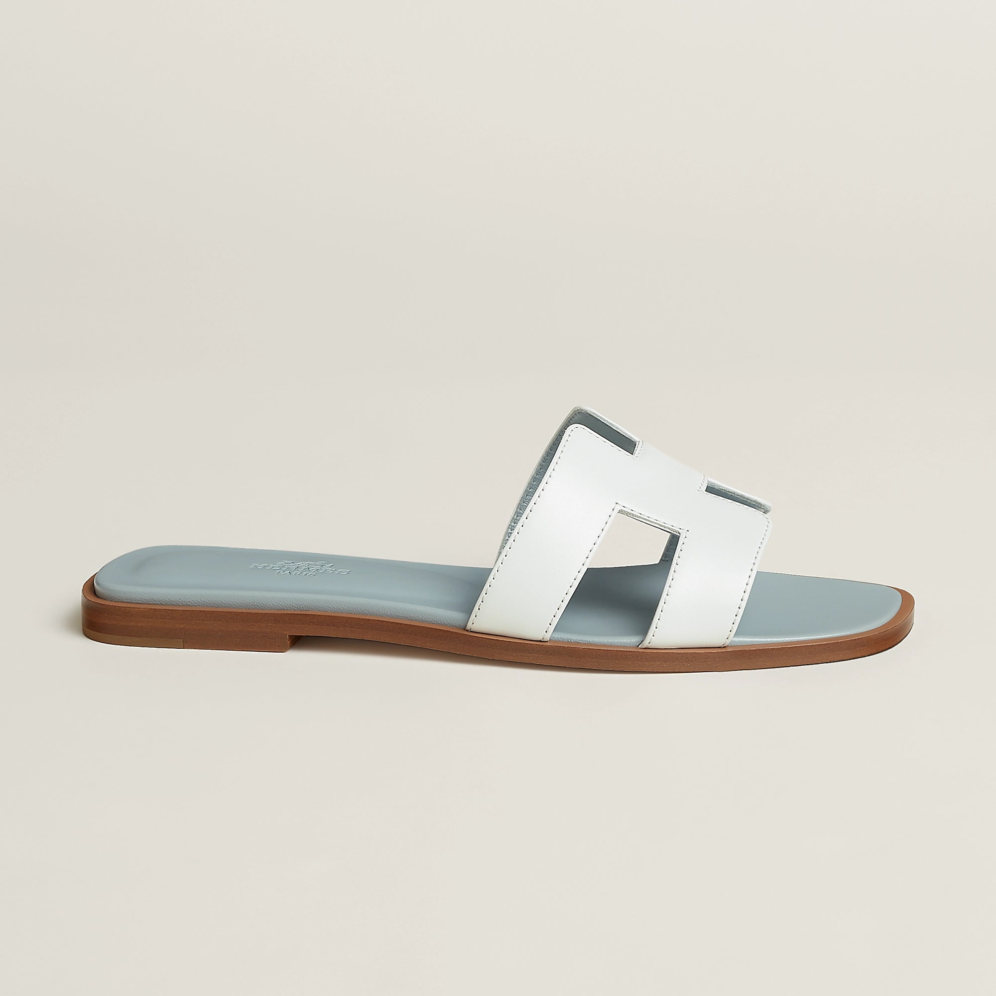 Sandales Oran Blanc : bleu glacier